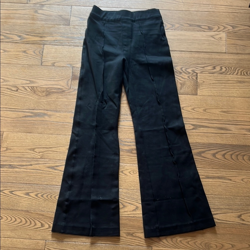 SPANX Black Boot Cut Flare Pants High-Waisted